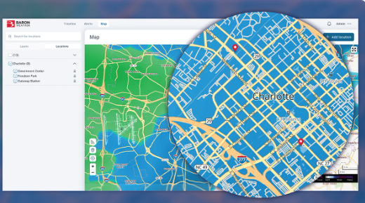 Mapas del cuadro de mandos de la lógica meteorológica